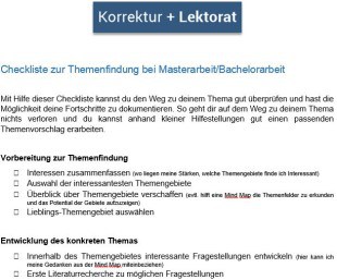 Masterarbeit_Checkliste Themenfindung
