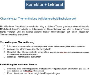 Masterarbeit_Checkliste Themenfindung